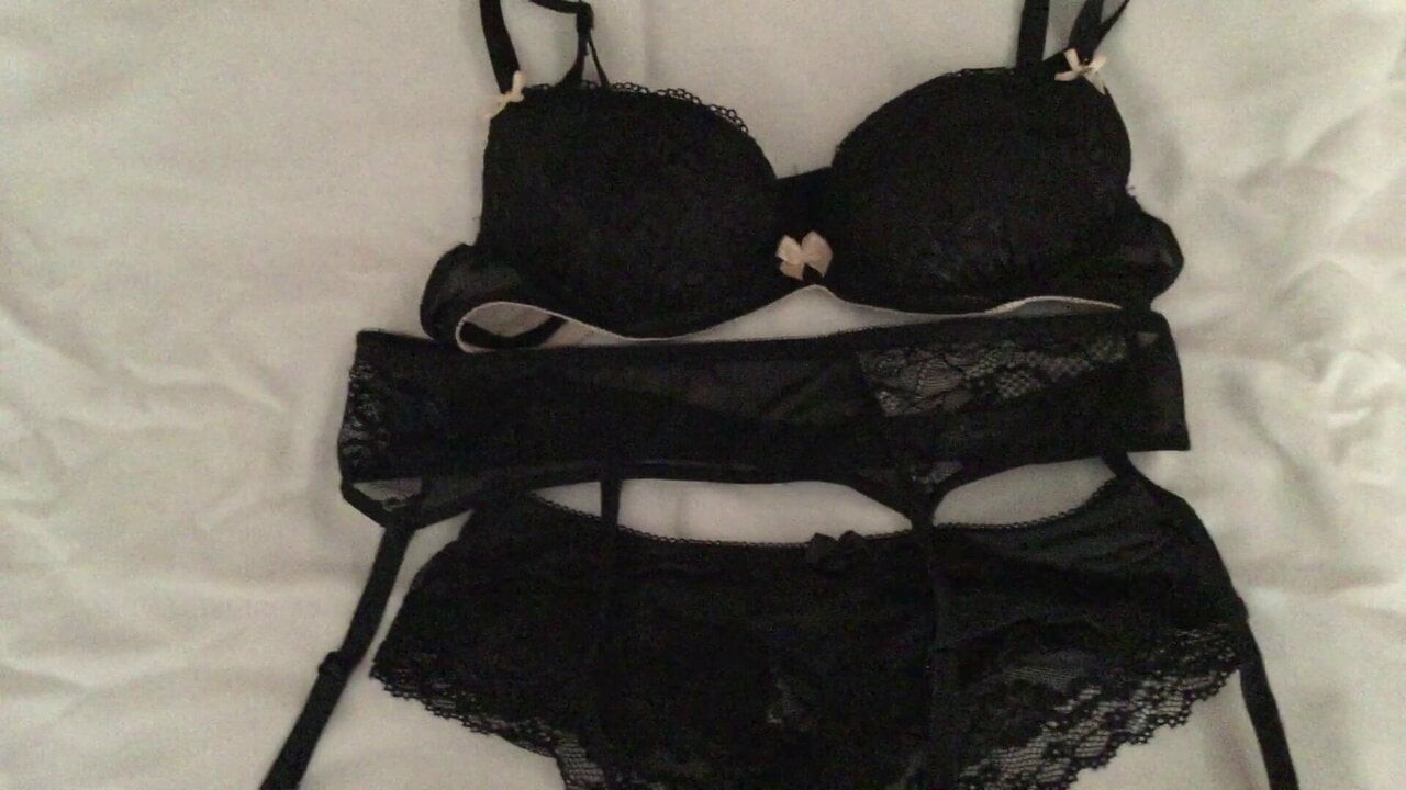 black bra and panties , tribute to Maisie