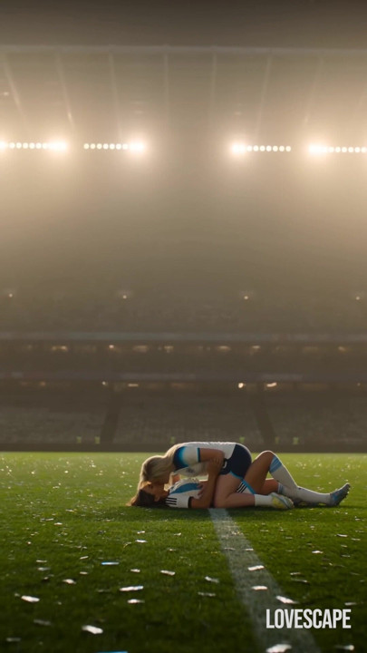 Blonde England vs Blonde Argentina Lesbian Clash (AI)