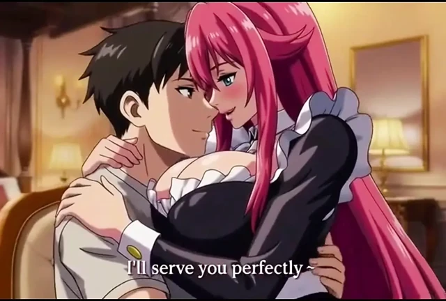 Sexy 3D Anime Maid gives her master  unforgettable pleasure