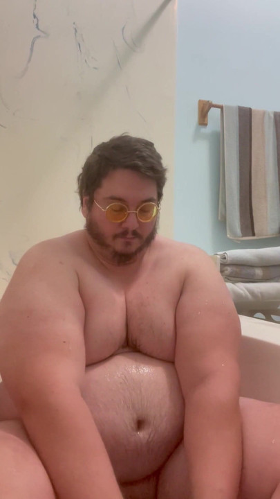 Must-see moment from "Enormously Fat Chub Bear Daddy Burly Chub Draws a Hot Bath & Blasts a Hot Load"