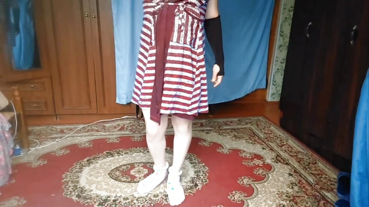 Self Ass Spanking BDSM Hot Ladyboy BBW Crossdresser Model Cosplayer Big Ass Bubble Butt Kitty