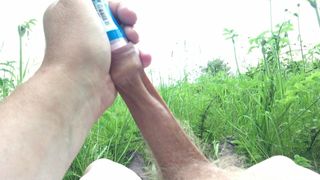Outdoor foreskin stretch - 1 of 4