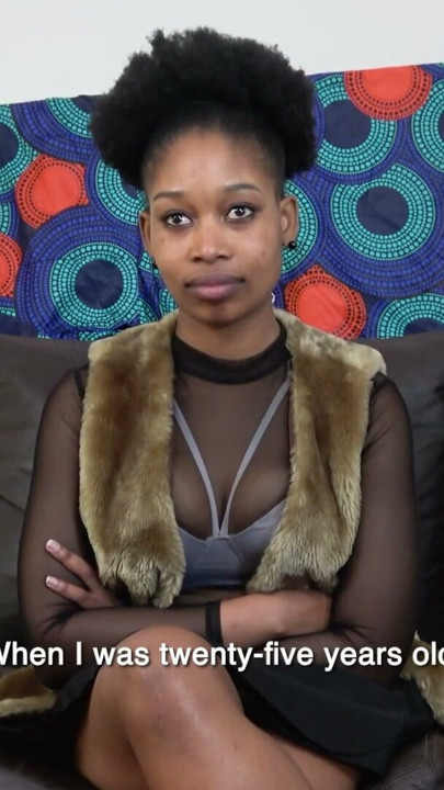 This BUSTY EBONY MILF came in for a job... and let me fuck her natural tits before her man called | Clip 1
