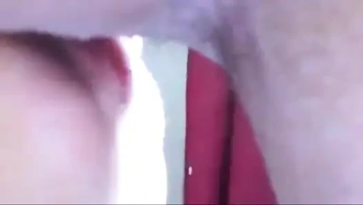 Französische hure bekleidet sex in nachthemd, satinhöschen und dessous, high heels & netz, blowjob, zungenanal