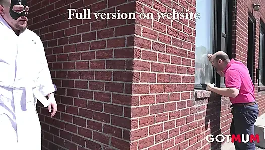 Got Mum - A Cute Blonde Milf is Nailed by Two Dudes