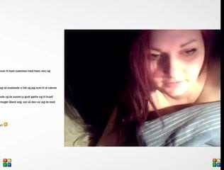 Naked on webcam.