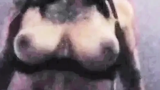 I secretly send my big tits to my stepbrother
