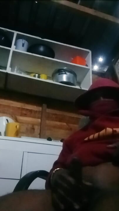 Kitchen masturbation