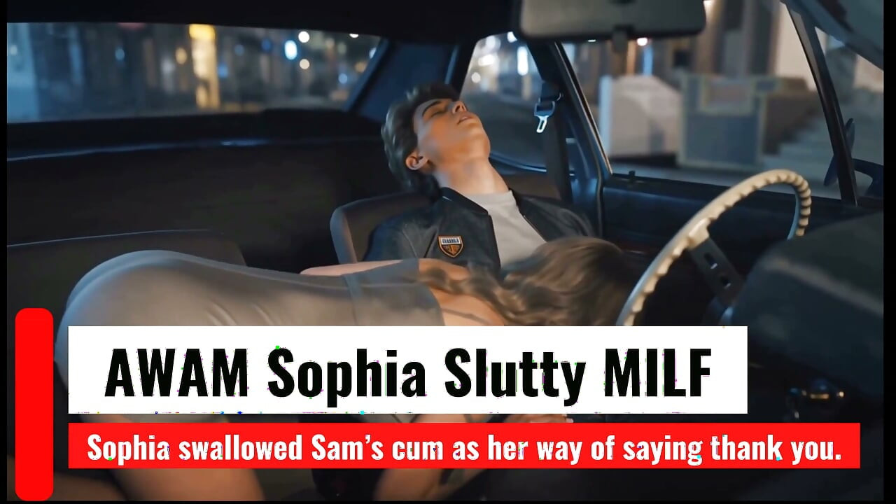 Awam Sophia Slutty MILF - Sophia engoliu o esperma de Sam como sua maneira de dizer obrigado.