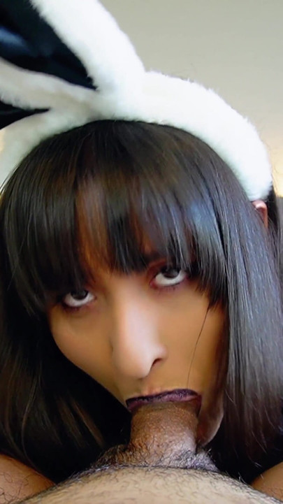 Goth Bunny Hates Sucking Cock