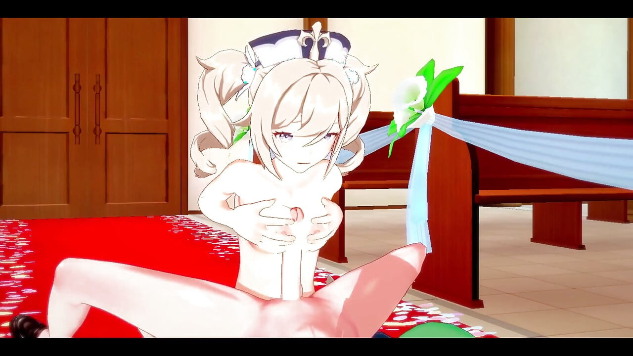 Genshin Impact Hentai - Barbara X Venti Sexo em uma Igreja - Japonês Asiático Manga Anime Game Porn