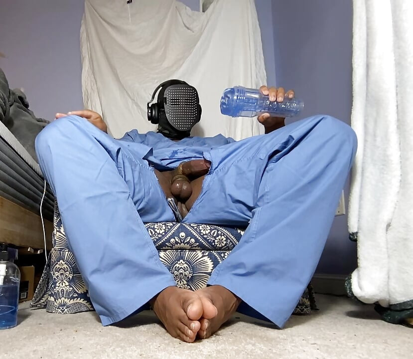 Nurse Jerking Out Moaning Cumshot In Scrubs With Fleshlight