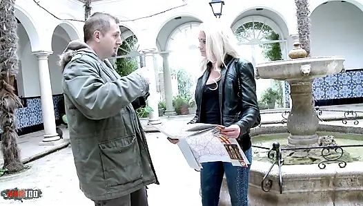 Cindy Sun - Delicious little Finnish tourist ass fucked in the woods