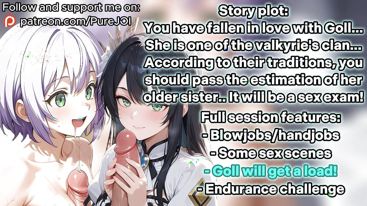 Pass 5 Brunhilde's challenges to become Goll's beloved (Sex JOI)