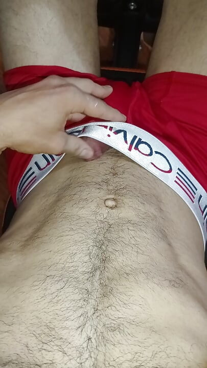 Submissive fitness big cock in the gym, six pack