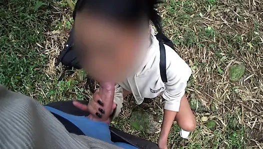 DICK FLASH IN PARK. A stranger caught me jerking off and helped me cum