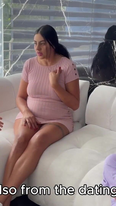 Epic moment from "Tinder Date Ends Up In Threesome With Two Pregnant Girls- Double Cremapie"