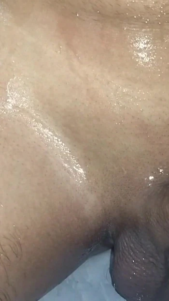 Unforgettable moment from "Cleaning my cock by shampoo 🧴 before masterbating"