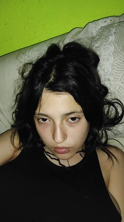 Pussy eating and fucking a teen at night before going to bed