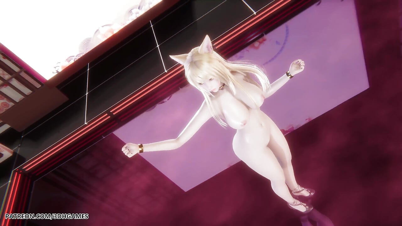 Mmd Gokuraku Jodo Ahri Sexy nahý tanec League of Legends Hentai Necenzurované 4K 60fps