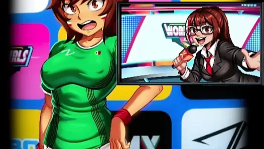 World Cup Girls - Vertical - A FIFA world cup game and Mexico has challenged us and we might get a special blow job!