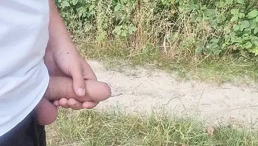 Hungarian guy peeing in a deserted area. Ep3