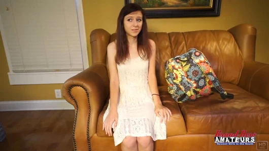 Petite Inked Coed Brunette Katie Walls Sloppy Rimjob Greedy Cum Swallow!