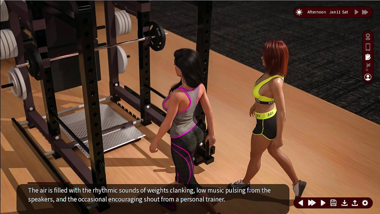 Whispers of Desire 7 Sarah and Alex Went to the Gym with Jessica