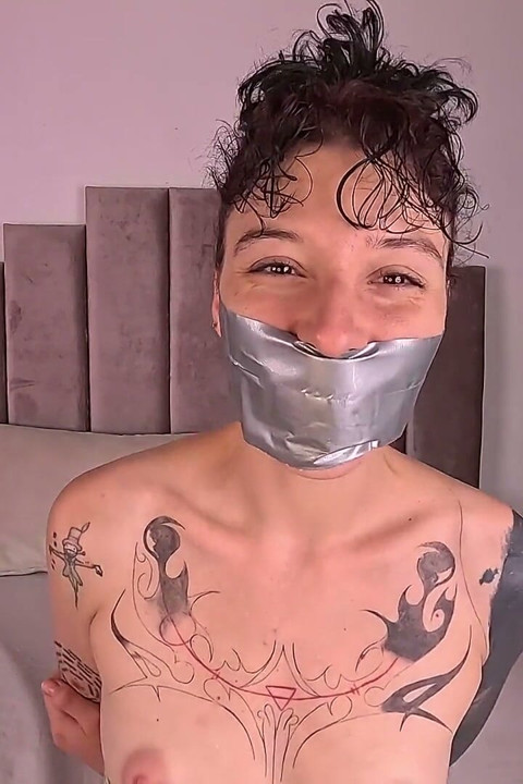 Gagged with 3 Layers of Tape