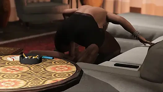 GTA 5 Franklin and Amanda Full 35 min Movie in Michael's House