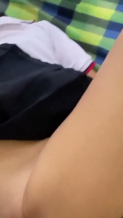 Hot stepdad fucks sexy skinny in school uniform | Clip 1