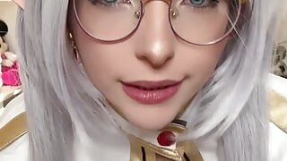 FRIEREN الحياة الحقيقية هنتاي تأثيري فتاة اللسان