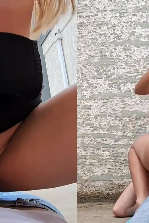 Street Anal Ride in Heels, Ass to Mouth with Creampie in the Ass