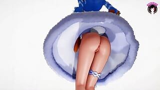 Sexy Bunny Teen Bailando En Pantimedias + Desnudándose Gradualmente (HENTAI 3D)