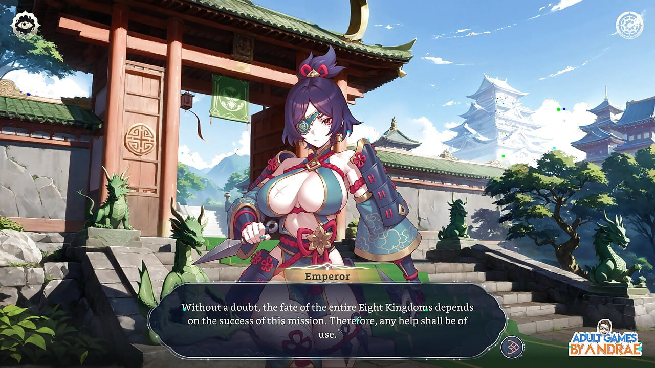Harem Fantasy - Kinky Ninja Scroll Gameplay Part 1 - Entering the Village of Kagura