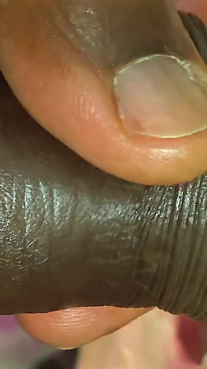 Black man playing the try not cum challenge with his wife sucking on his cock, failed and ended up cumming inside her mouth | Clip 3