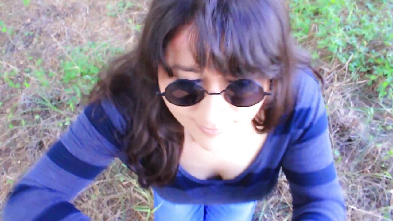 Goth Teen Sucking Cock at Park