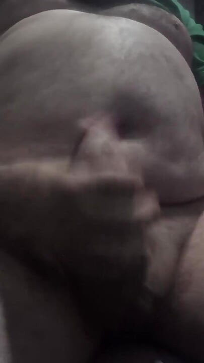 Handsome Mature Chubby with Big Fat Cock Masturbating Until I Cum a Lot in the Foreground for You Comments