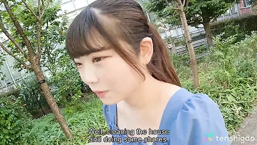 Japanese Housewife Asami Wakana Comes to Us to Get Naked and Fuck