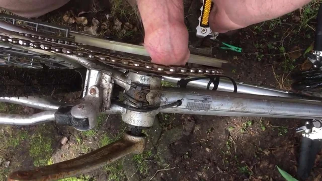 Foreskin Cock torture bicycle