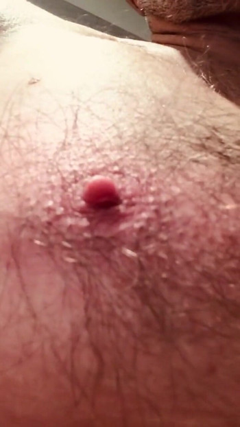 Emotional moment from "Intense nipple play"