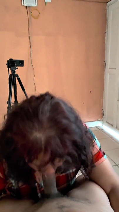 With my friend's mom again, she sucks my dick | Clip 1
