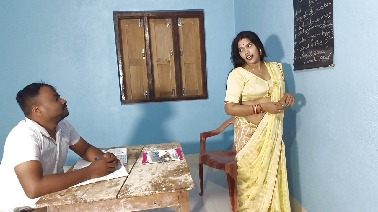 Sexy english teachers madam nude romance with her Student in the class room Part -1