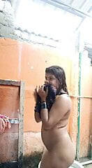 Indian girl bath video