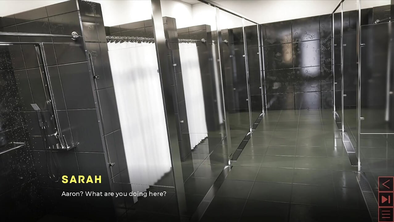 the synthetic milf in bathroom gym public