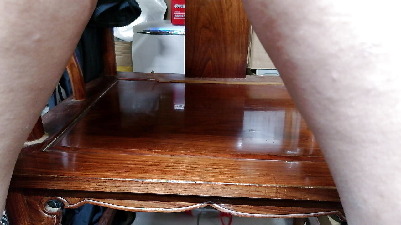 Multiple orgasms in latex shorts