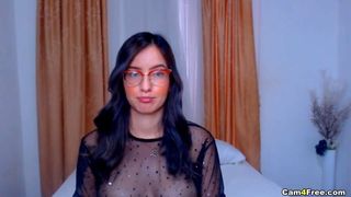 Hot Nerdy Slut Wild Pussy Toying