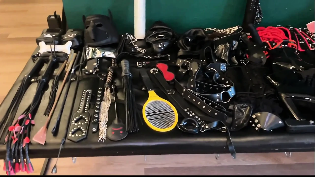 Hot Fetish Session with Dominant Babes and Submissive Stud