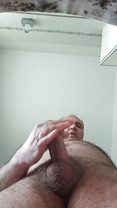 Tutorial for a Pleasant Penis Massage with a Flow of Sperm on the Smartphone Screen