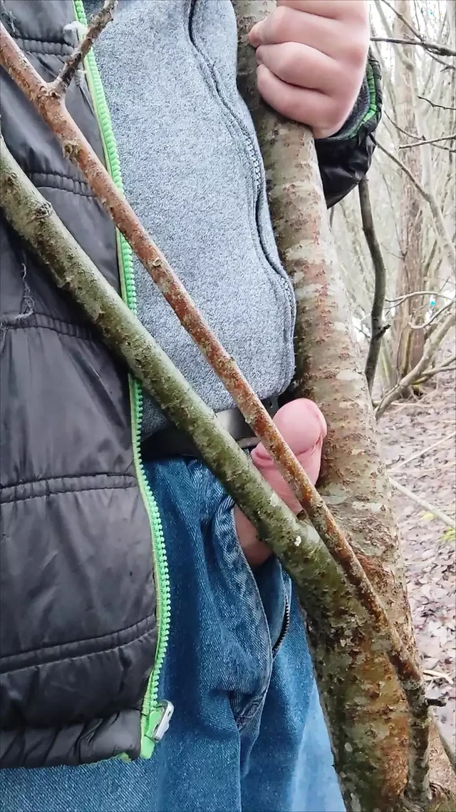 rub your dick against a tree
